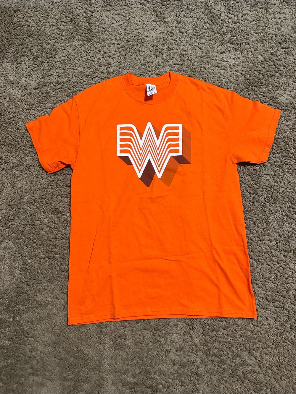 Vintage Whataburger “triple orange” shirt 00s size medium